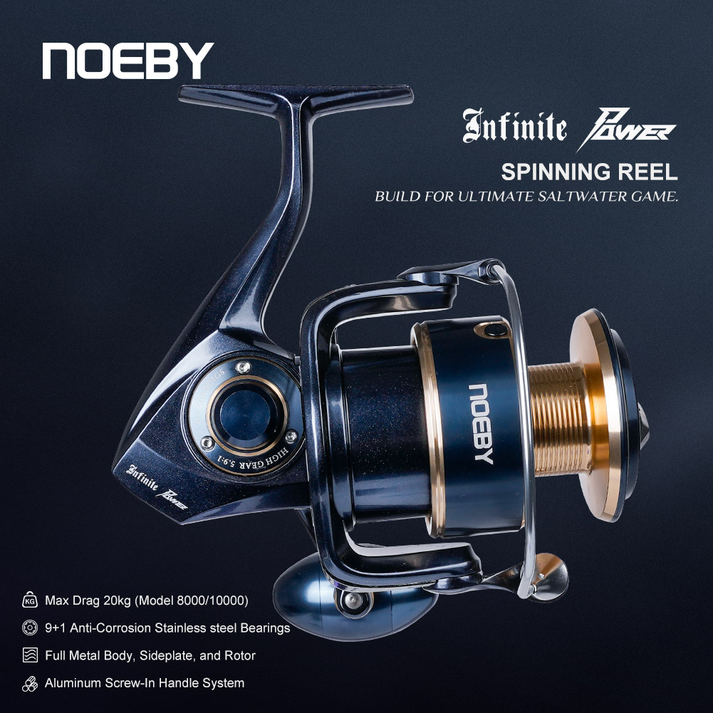 Abu Garcia Reel Max - Mulinello da Pesca Spinning Noeby Infinite