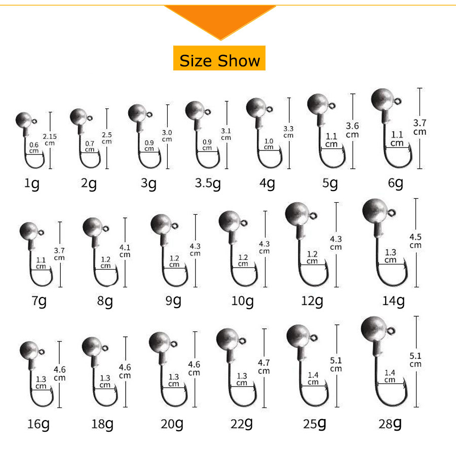 Amo da pesca con testa jig da  - Fishing Hook Offset recensione e prezzo
