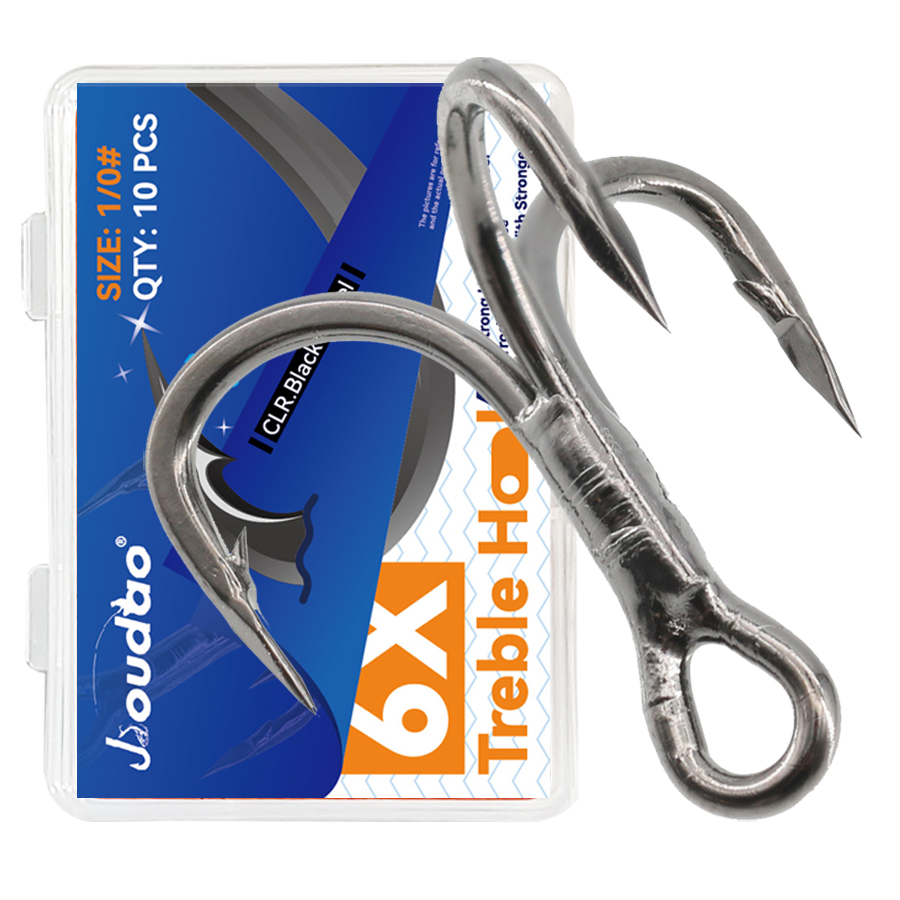 6X Ami da pesca tripli neri 10 - Fishing Hook Offset recensione e prezzo