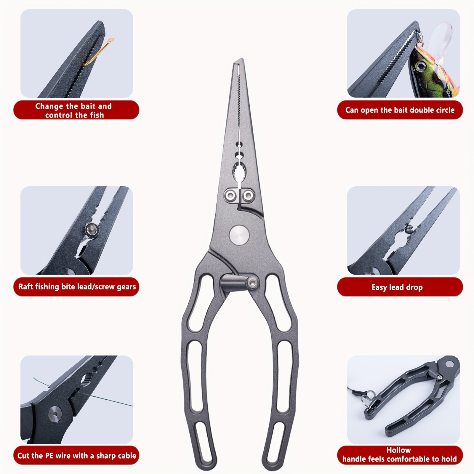 Kit Combinato Pinze da Pesca e - Fishing Hook Sharpener recensione e prezzo